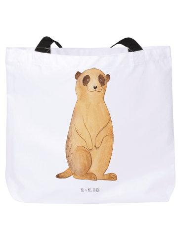 Mr. & Mrs. Panda Reisetasche Erdmännchen ohne Spruch in Weiß