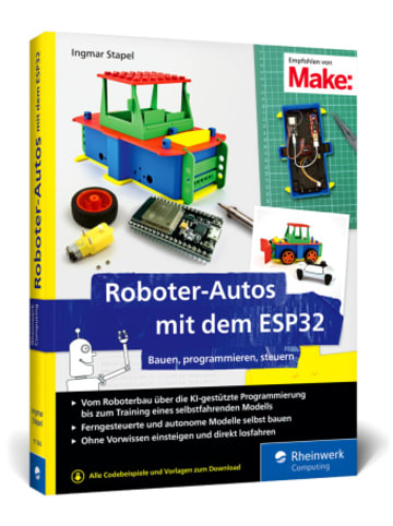 Rheinwerk Verlag Buch - Roboter-Autos mit dem ESP32