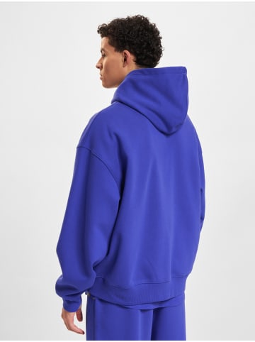 DEF Zip-Kapuzenpullover in blau