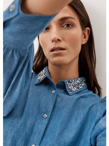 s.Oliver Bluse langarm in Blau