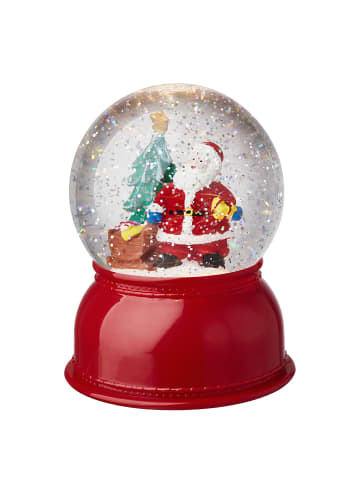 Butlers LED Schneekugel X-MAS Santa in Rot
