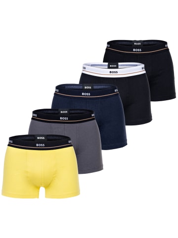 BOSS Boxershort 5er Pack in Schwarz/Grau/Gelb