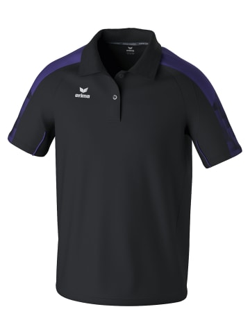 erima Poloshirt in schwarz/ultra violet