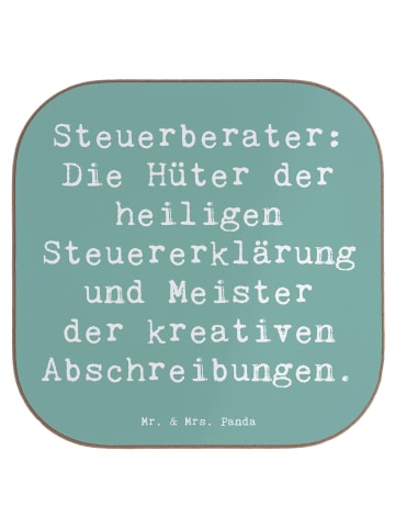 Mr. & Mrs. Panda Tassenuntersetzer Spruch Steuerberater Helden m... in Meeresbrise