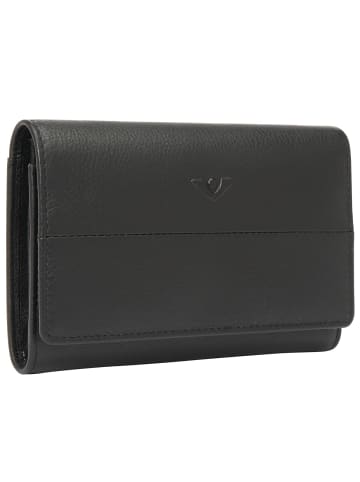 VLD VOi Leather Design 4Seasons Camille Geldbörse RFID Schutz Leder 15 cm in schwarz