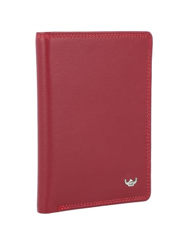 Golden Head Polo Ausweisetui RFID Leder 9 cm in rot