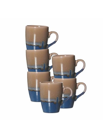 Ritzenhoff & Breker 6er Set Henkelbecher Matos 310 ml braun in braun