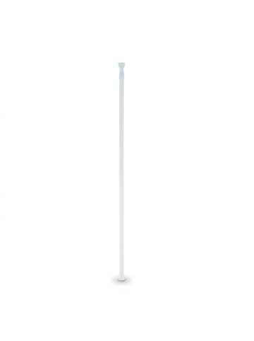 relaxdays Teleskopstange in Weiß - (L)110–200 cm