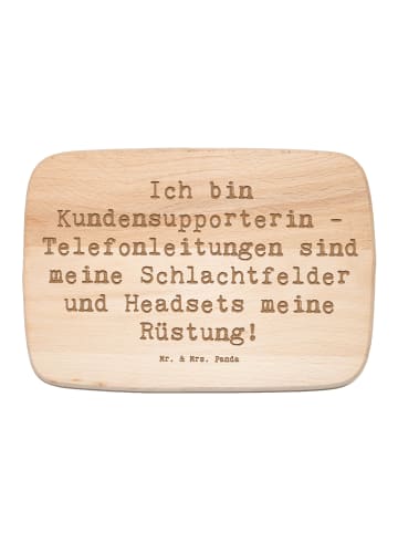 Mr. & Mrs. Panda Holzbrett Spruch Kundensupporterin Heldin mit S... in Transparent