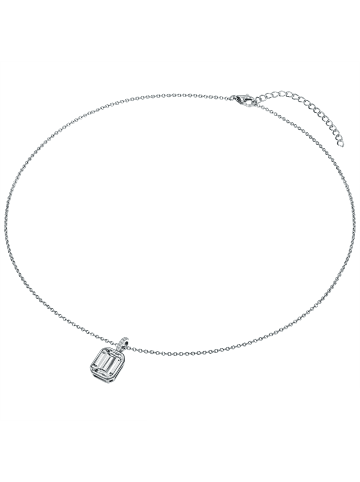 Halskette aus Sterling Silber mit Zirkonia in silber