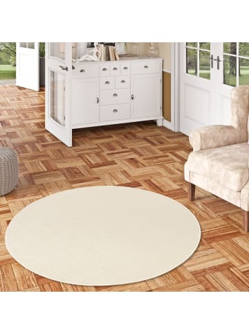 Snapstyle Hochflor-Teppich Luna Rund in creme