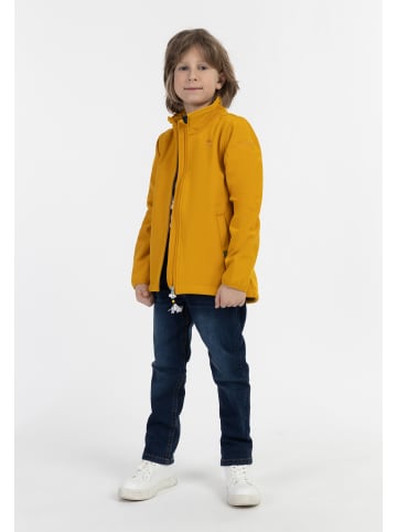Schmuddelwedda Jungen (Kids) Softshelljacke - Recyceltes Material in Senf