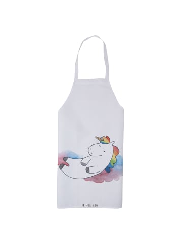 Mr. & Mrs. Panda Backschürze Einhorn Wolke 7 ohne Spruch in Weiß
