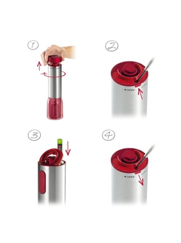 Tescoma Elektrischer Korkenzieher UNO VINO in rot
