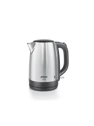 Arzum Arzum Edelstahl Wasserkocher 1,7 Liter 2200 Watt 360 Grad in Silber