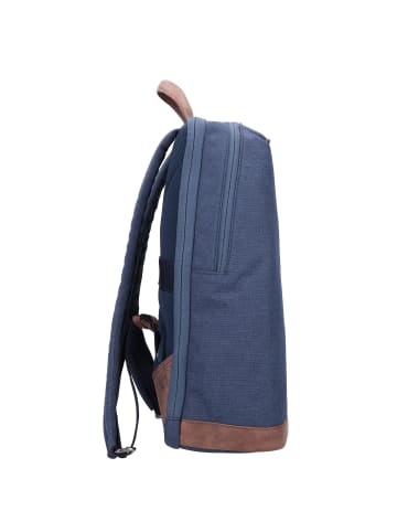 Greenburry Recycled PET Derby Rucksack 43 cm Laptopfach in derby blue