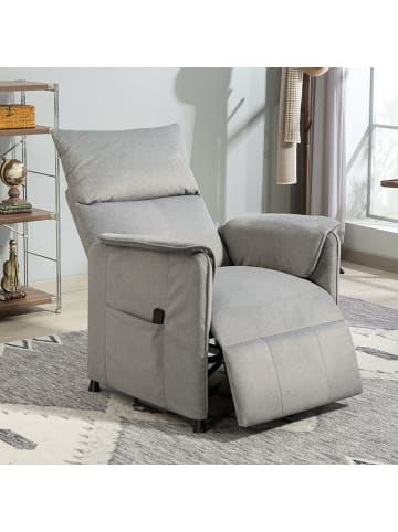 HOMCOM Elektrischer Relaxsessel-83L x 80B x 104H cm-Grau