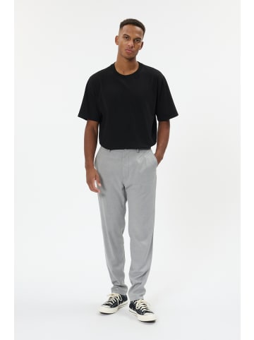 Matinique Casual Hose MAliam Gerade Passform in Light Grey Melange