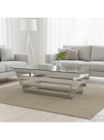 home24 Couchtisch Quinland in Chrom