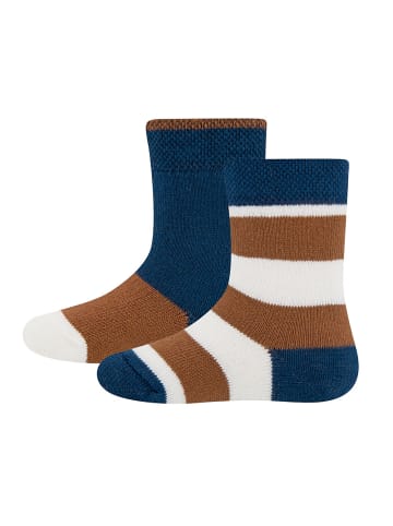 ewers 2er-Set Socken 2er Pack Ringel in latte-pergament-passerina