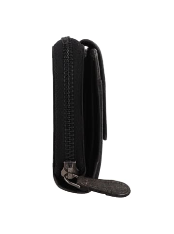 Greenburry Destressed Geldbörse RFID Schutz Leder 13.5 cm in silver grey