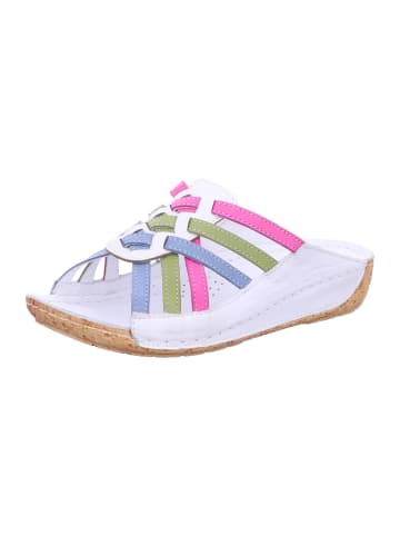 Gemini Damen Pantoletten Anilina Pantolette in Weiß
