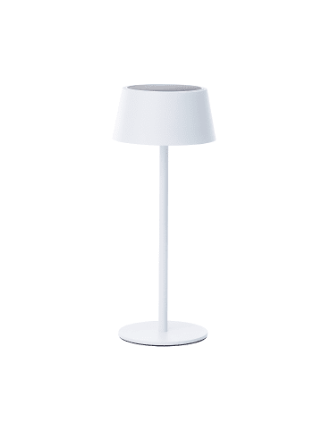 Brilliant Picco Solar-LED-Tischleuchte – Weiß, 30 cm, Akku & USB, dimmbar, IP44