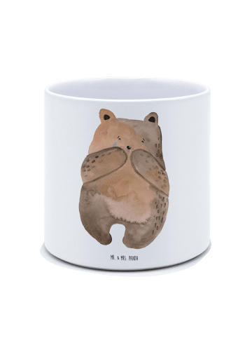 Mr. & Mrs. Panda Pflanzenkübel groß Bär Verlust ohne Spruch in Weiß