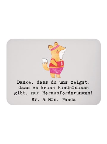 Mr. & Mrs. Panda Magnet Leichtathletik Trainerin Inspiration mit... in Grau Pastell