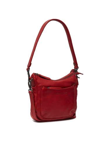 The Chesterfield Brand Caroline Schultertasche Leder 23 cm in red