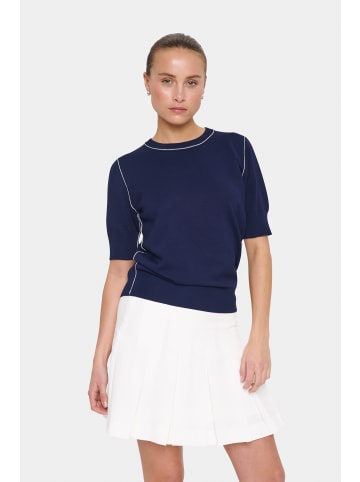 SAINT TROPEZ Strickpullover MilaneSZ Gerade Passform in Baritone Blue
