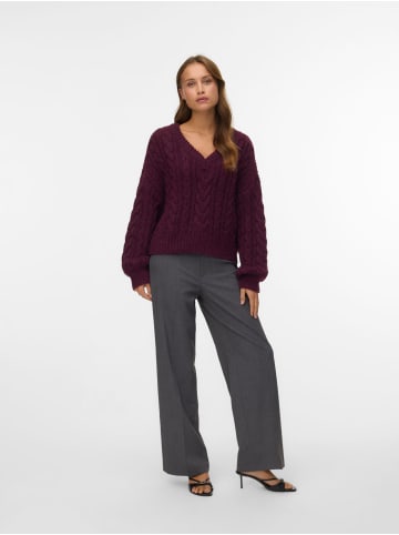 Vero Moda Strickpullover in Winetasting