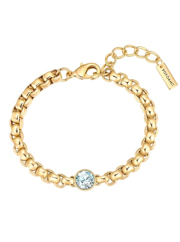 Yokoamii Armband aus Messing mit Zirkonia in gelbgold