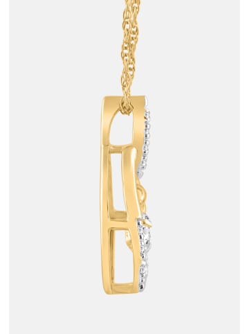 Diamant Exquis Halskette aus 585 Gelbgold mit Diamant