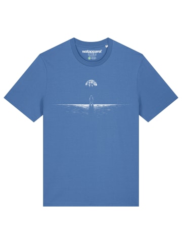 wat? Apparel T-Shirt Lost in space in Bright Blue