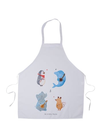 Mr. & Mrs. Panda Schürze Big Einheit ohne Spruch in Weiß