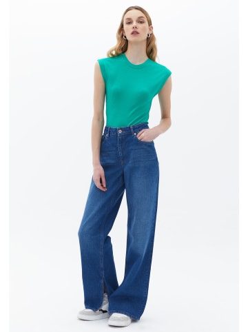 OXXO Röhrenhose MID BLUE DENIM