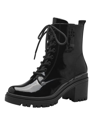 S.OLIVER RED LABEL Stiefelette in Schwarz Lack