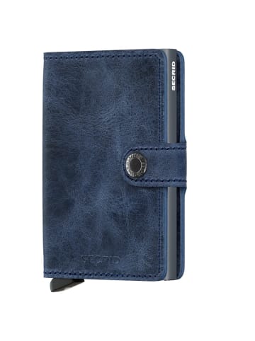 Secrid Vintage Miniwallet - Geldbörse RFID 6.5 cm in blau