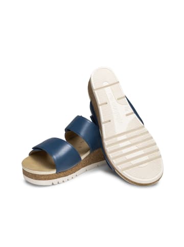 VITAFORM Softnappaleder Pantoletten in jeansblau