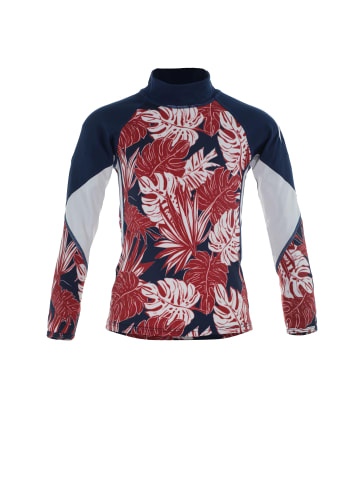 Olympia Shirt in nachtblau/rot
