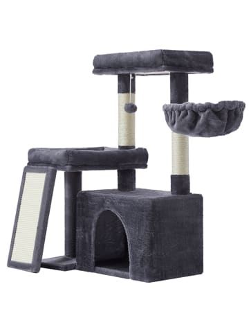 Feandrea Katzenbaum Clawfy in Dunkelgrau - (B)58.9 x (H)85.8 x (T)92.5 cm