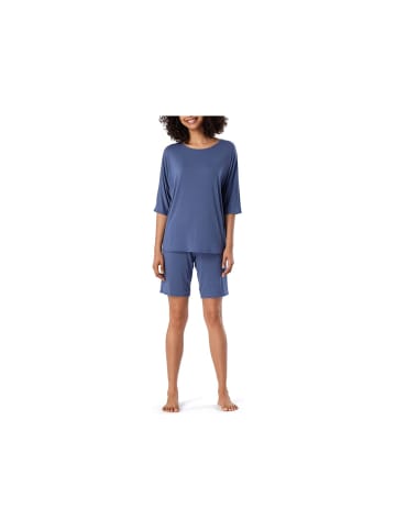 Schiesser Nachtwäsche für Damen in blau in blau