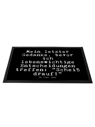 Mr. & Mrs. Panda Matte Mein letzter Gedanke, bevor... mit Spruch in Schwarz