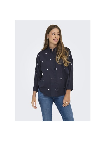 ONLY Langarmbluse in Night Sky