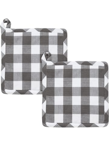 REDBEST Baumwolle Topflappen 2er-Pack Nashville in grau