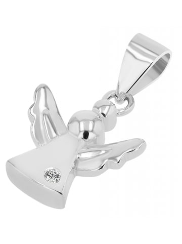 Adeliás Damen Anhänger Engel aus 925 Silber mit Zirkonia in silber