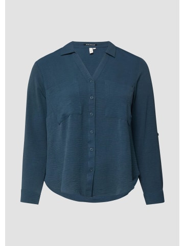 QS Bluse in 5820_tiefblau
