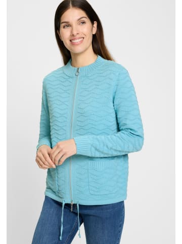 Olsen Strickcardigan in Light Teal