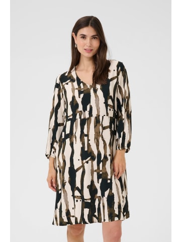 CULTURE Kleid CUashley Feminine in Grey/Offwhite Graphic